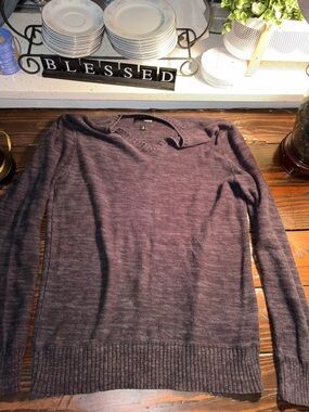 Hurley Men's V-Neck Sweater - Dark Brown Heather